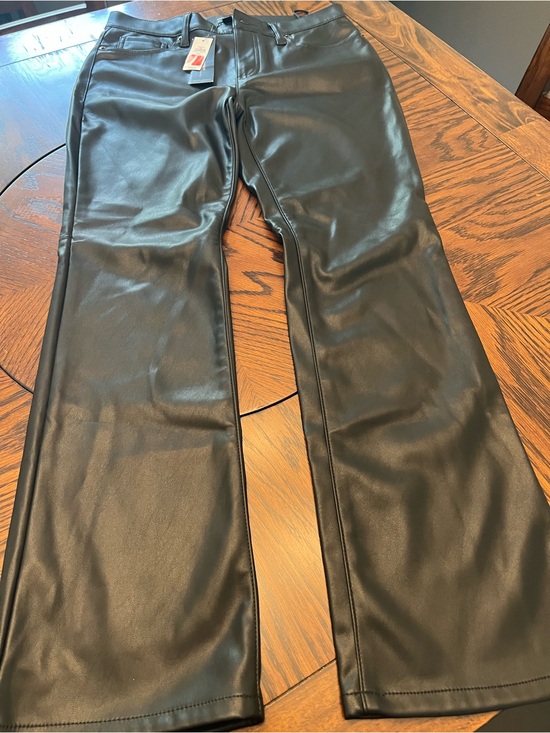 Banana Republic Pants - Banana Republic Women’s Black Faux Leather Bootcut Mid Rise Petite 4P 27" # 755